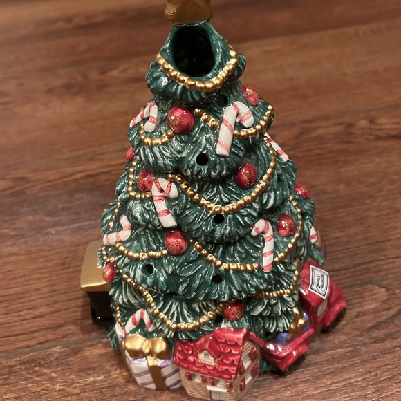 Fitz and Floyd “Santa’s List” Christmas tree with votive candles - Picture 3 of 10